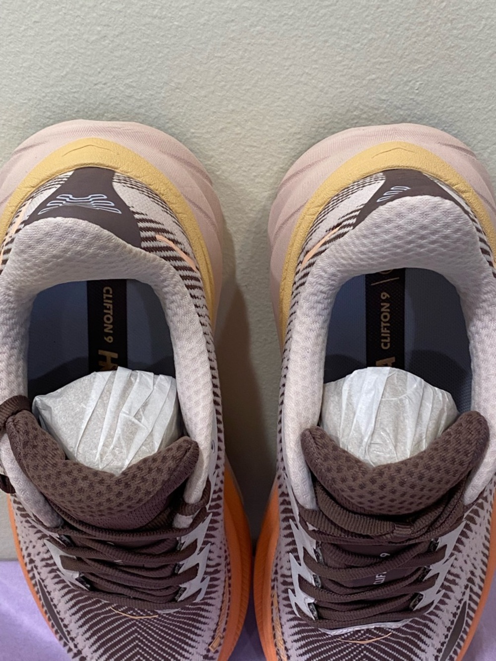 Hoka women’s Clifton 9 GTX SIZE 8B cosmic pearly smoke Perfect New unworn - Picture 5 of 12